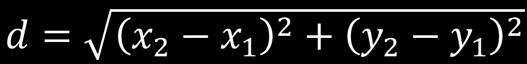 Calcul de la distance euclidienne